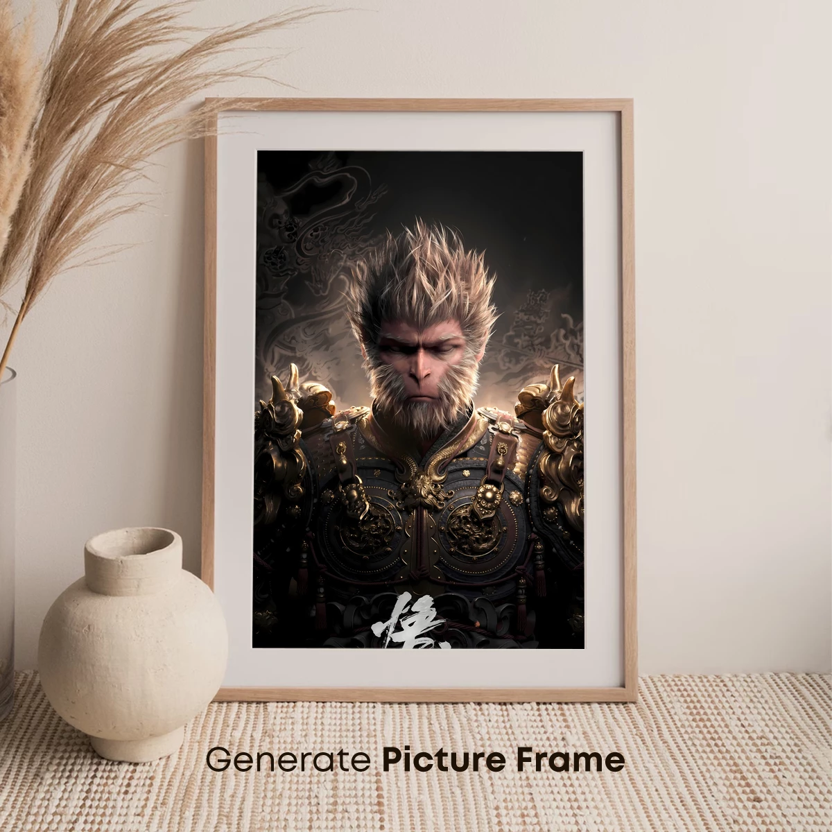 Epic Warrior Monkey: Mythic Armor and Divine Aura - Image 7