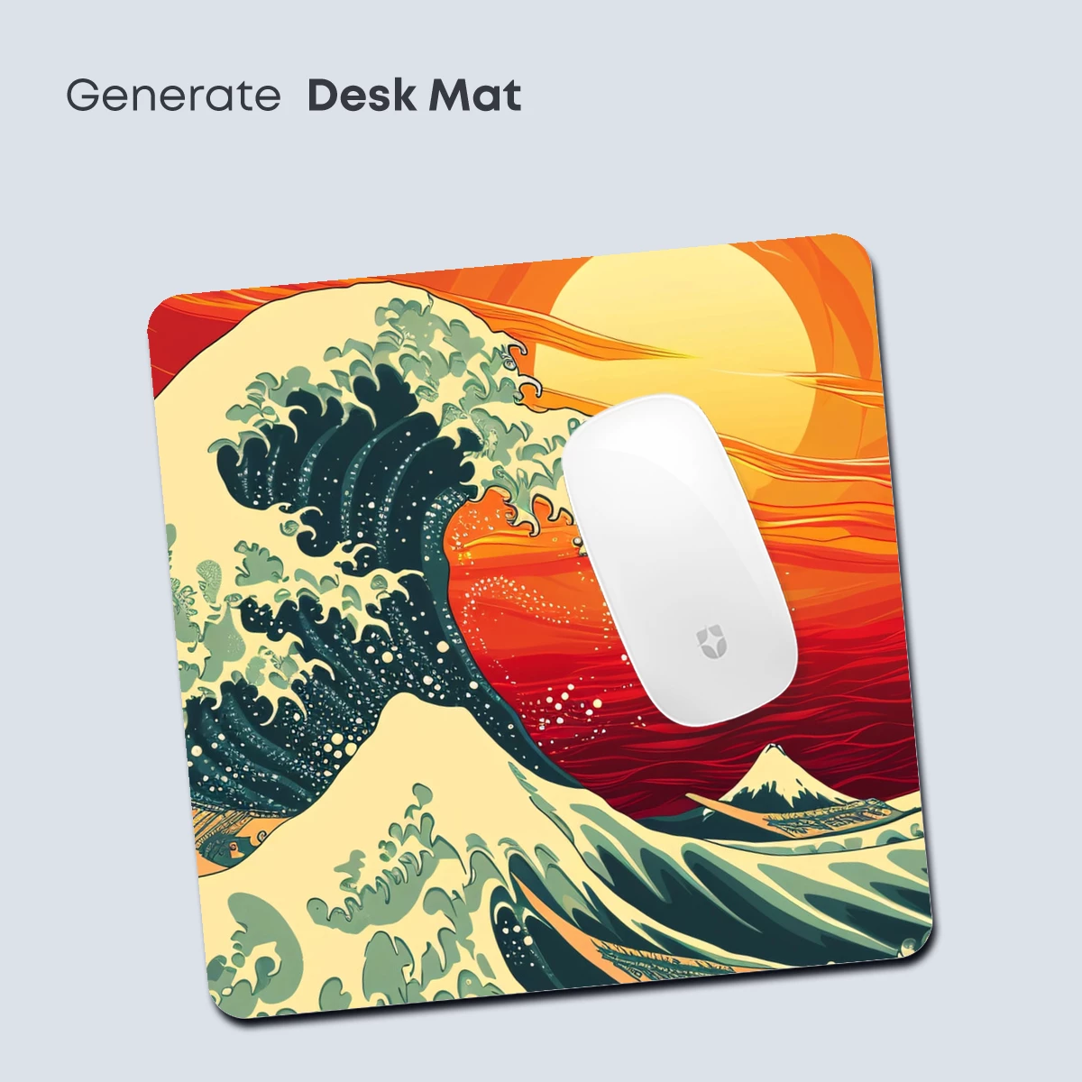 Hokusai's Wave at Sunset: Modern Elegance - Image 4