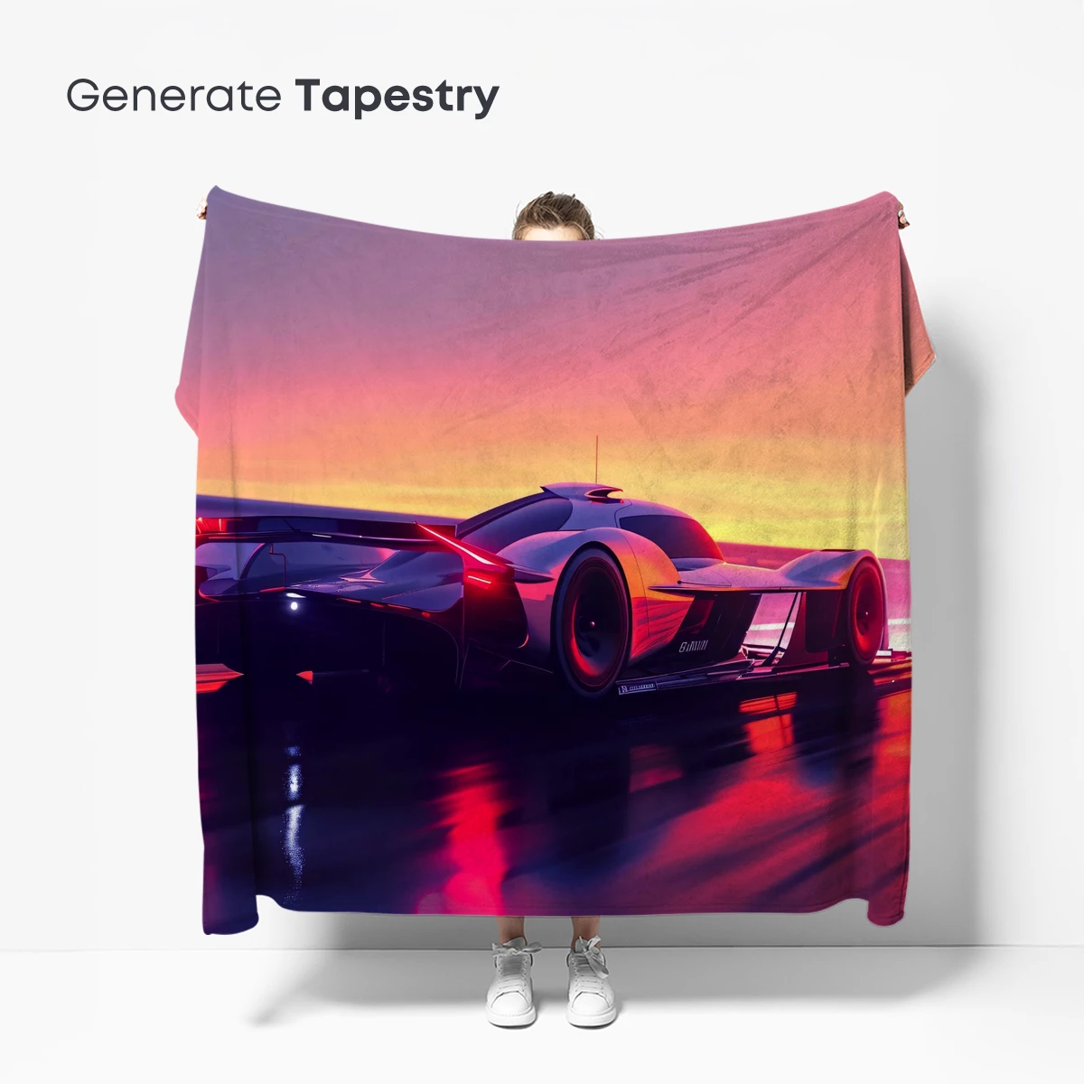 Futuristic Racer at Sunset Glow - Image 5