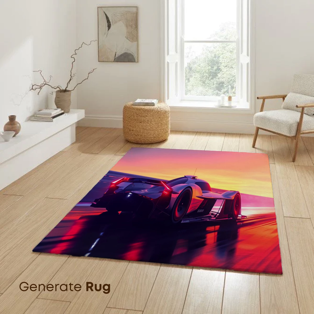 Futuristic Racer at Sunset Glow - Image 6