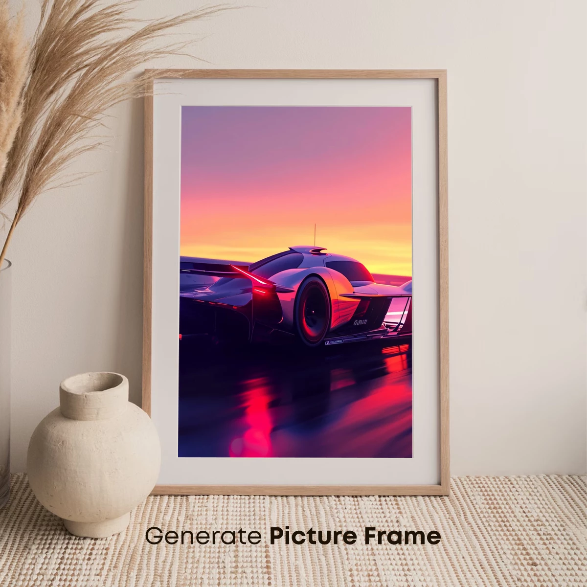 Futuristic Racer at Sunset Glow - Image 7