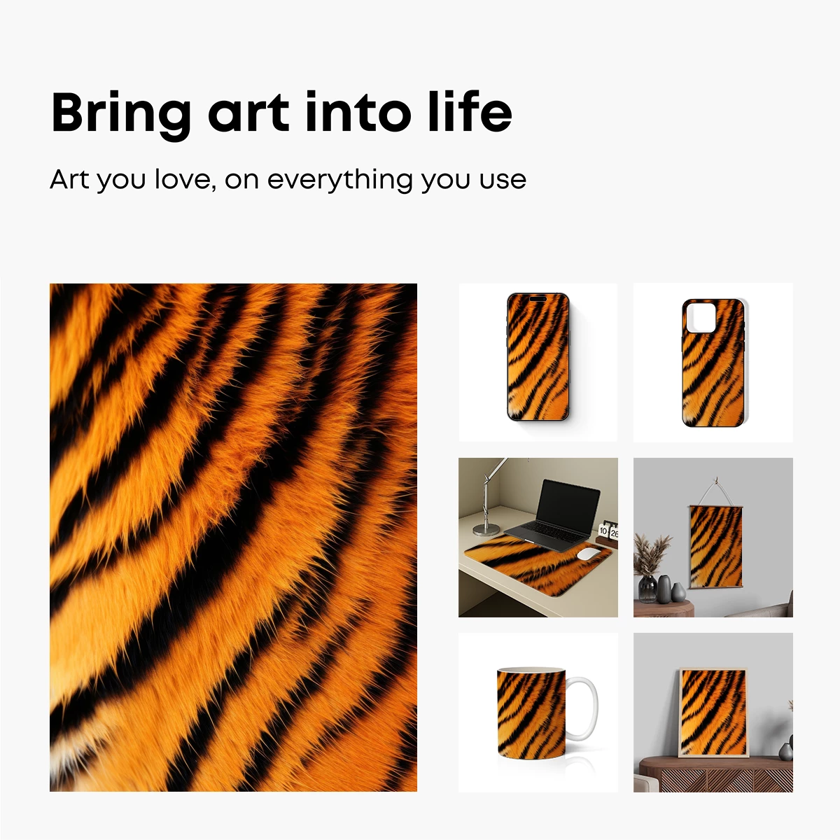 Tiger's Bold Stripes: Nature's Abstract Artistry - Image 2