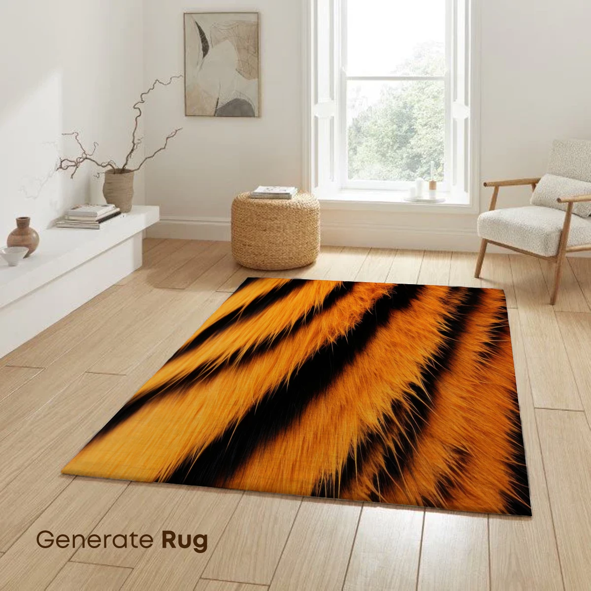 Tiger's Bold Stripes: Nature's Abstract Artistry - Image 6