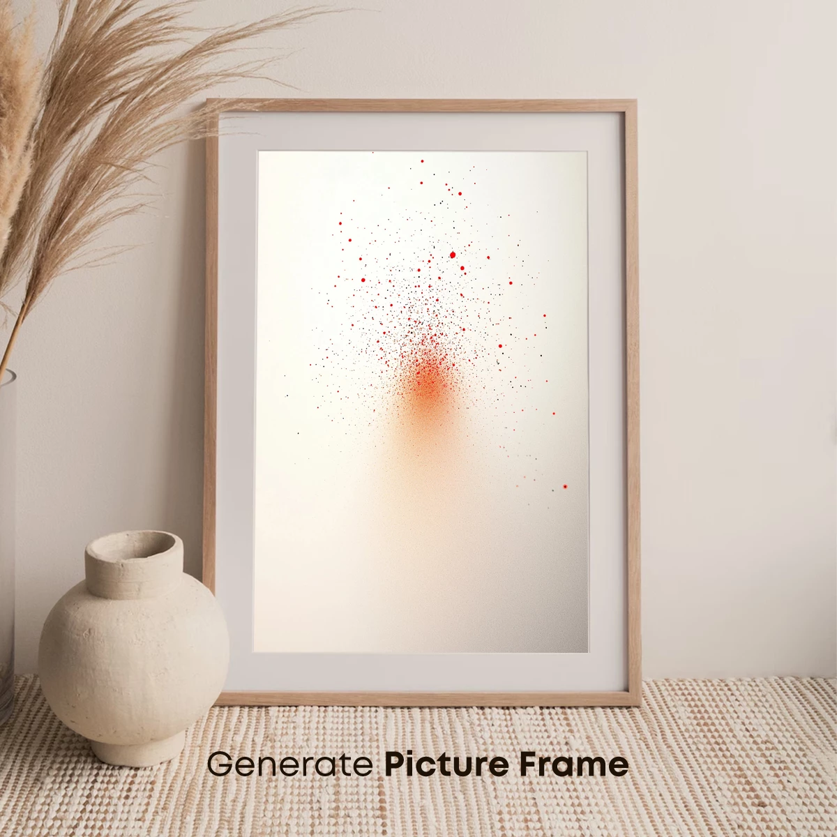 Burst of Crimson Points: Digital Pointillism - Image 7