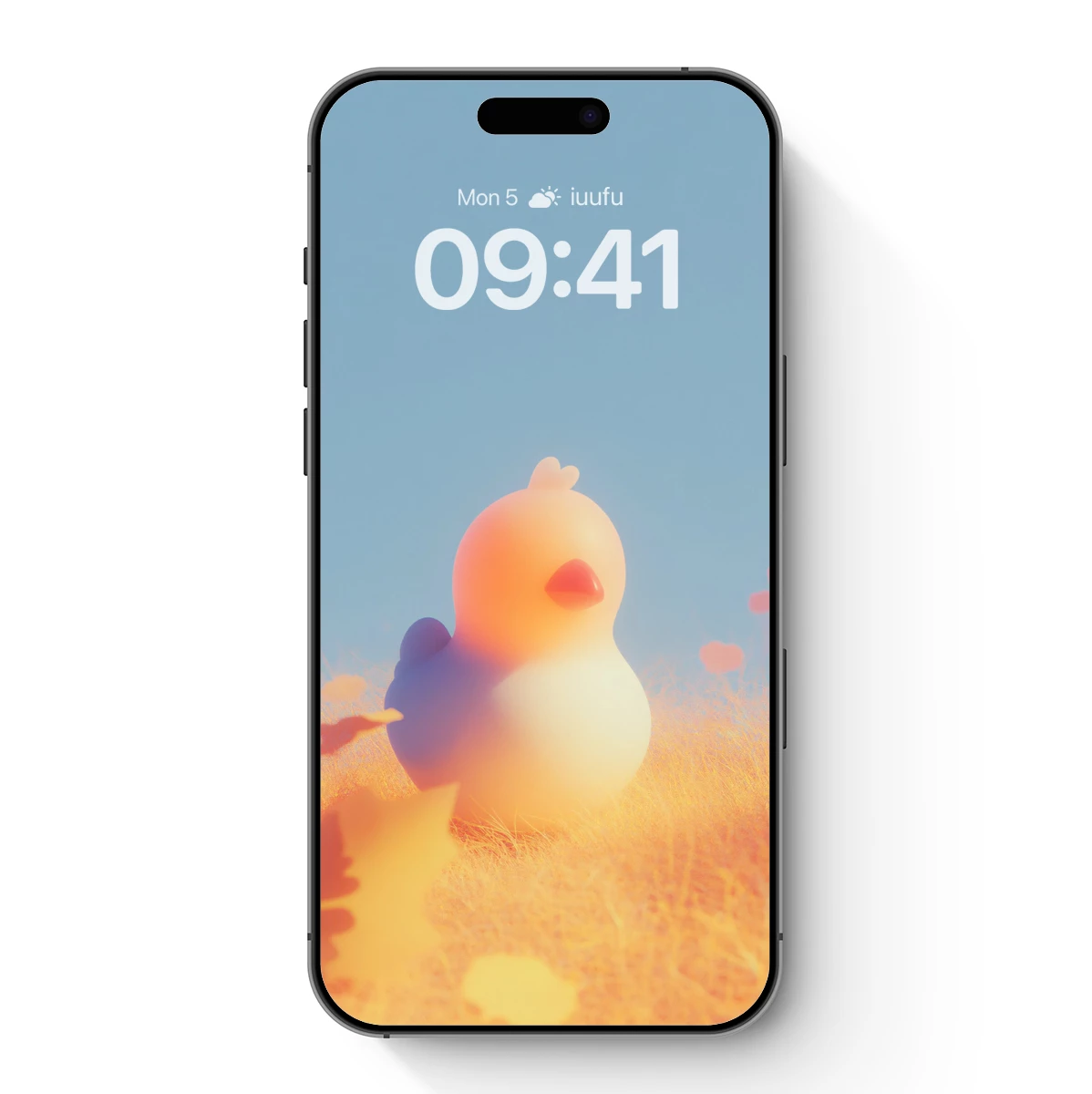 Cherry-Blush Chick in Golden Fields