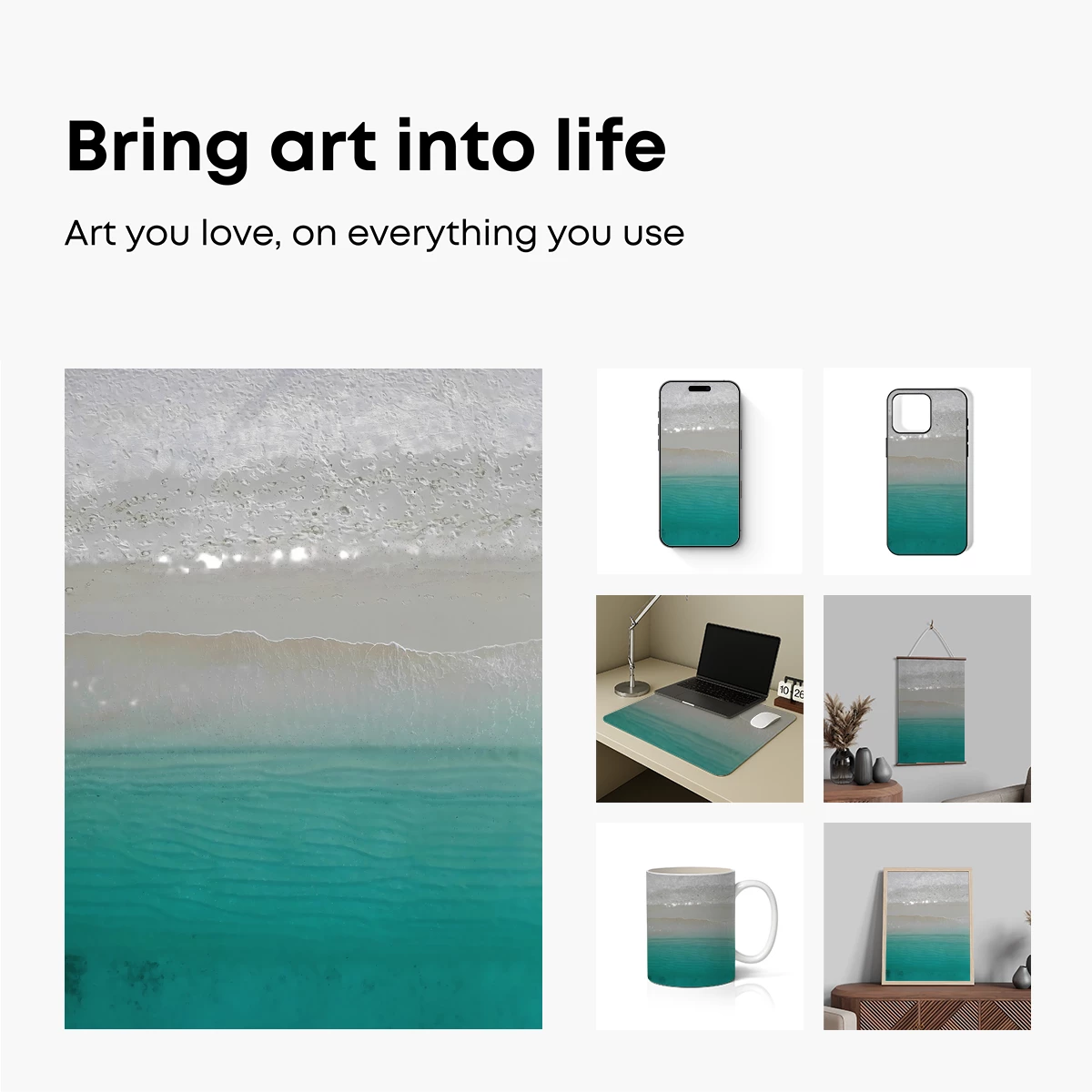 Aerial Serenity: Turquoise Tides Meet White Sands