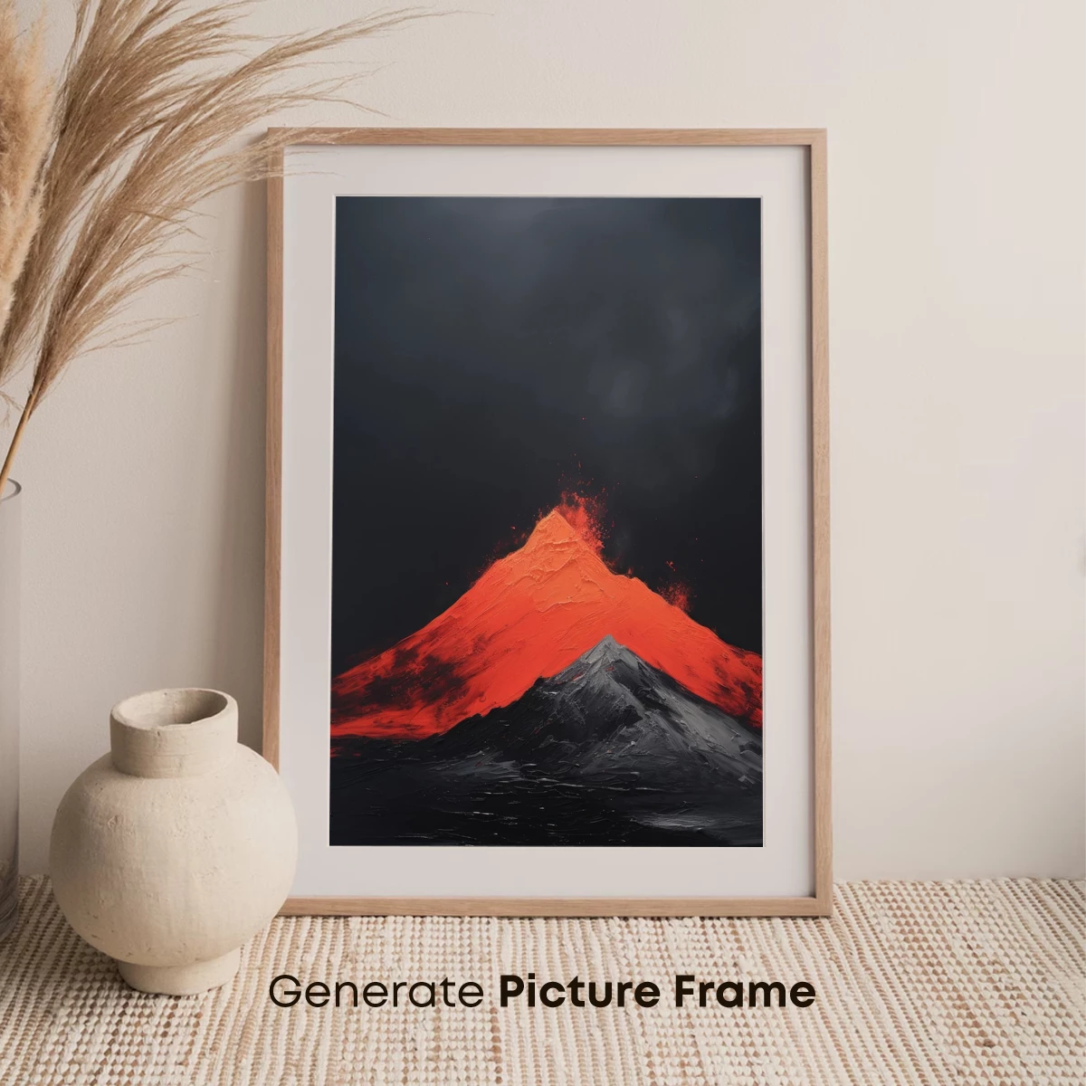 Erupting Inferno: Volcanic Majesty in Scarlet and Shadow - Image 7