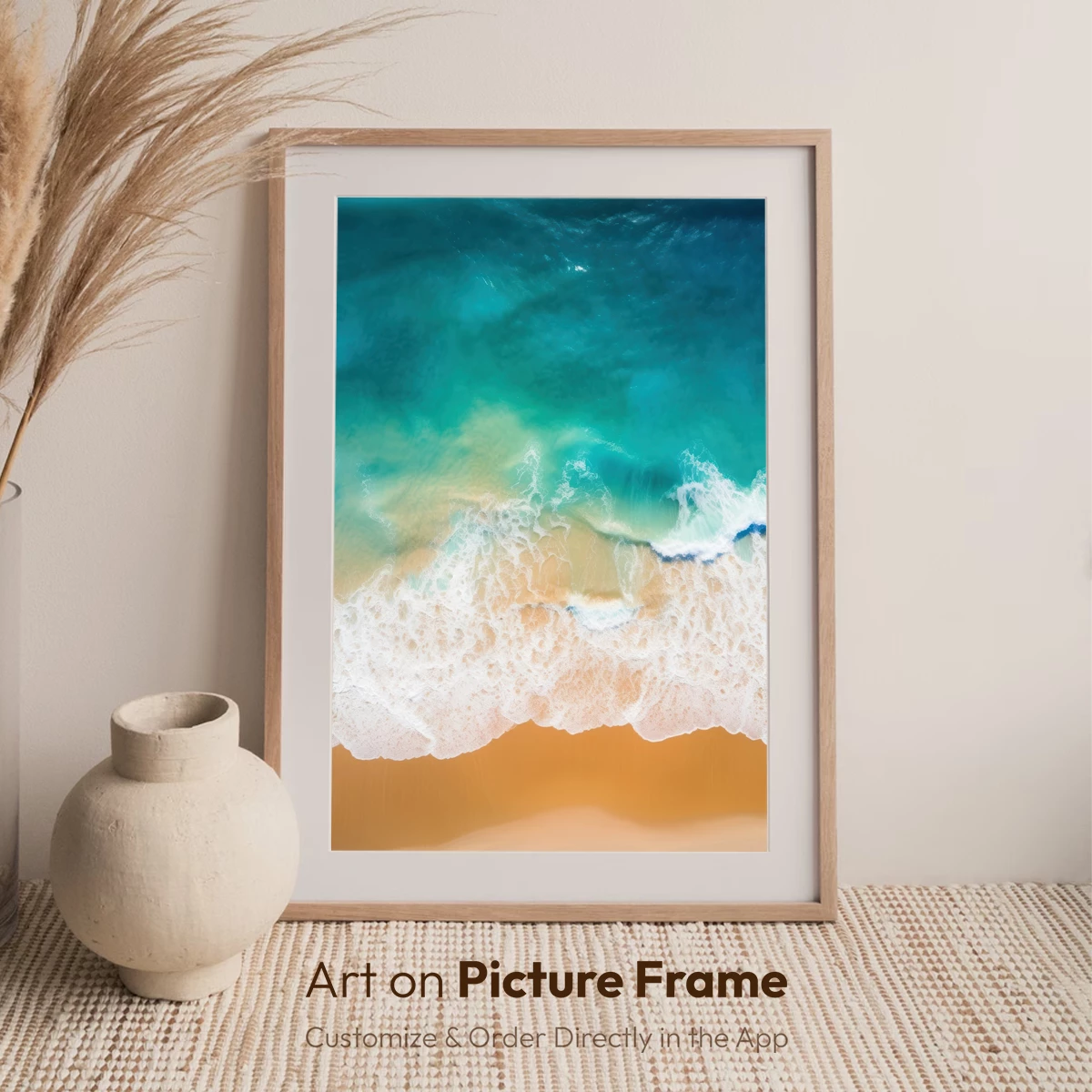 Aerial Serenity: Turquoise Waves Kiss Golden Sands - Image 6