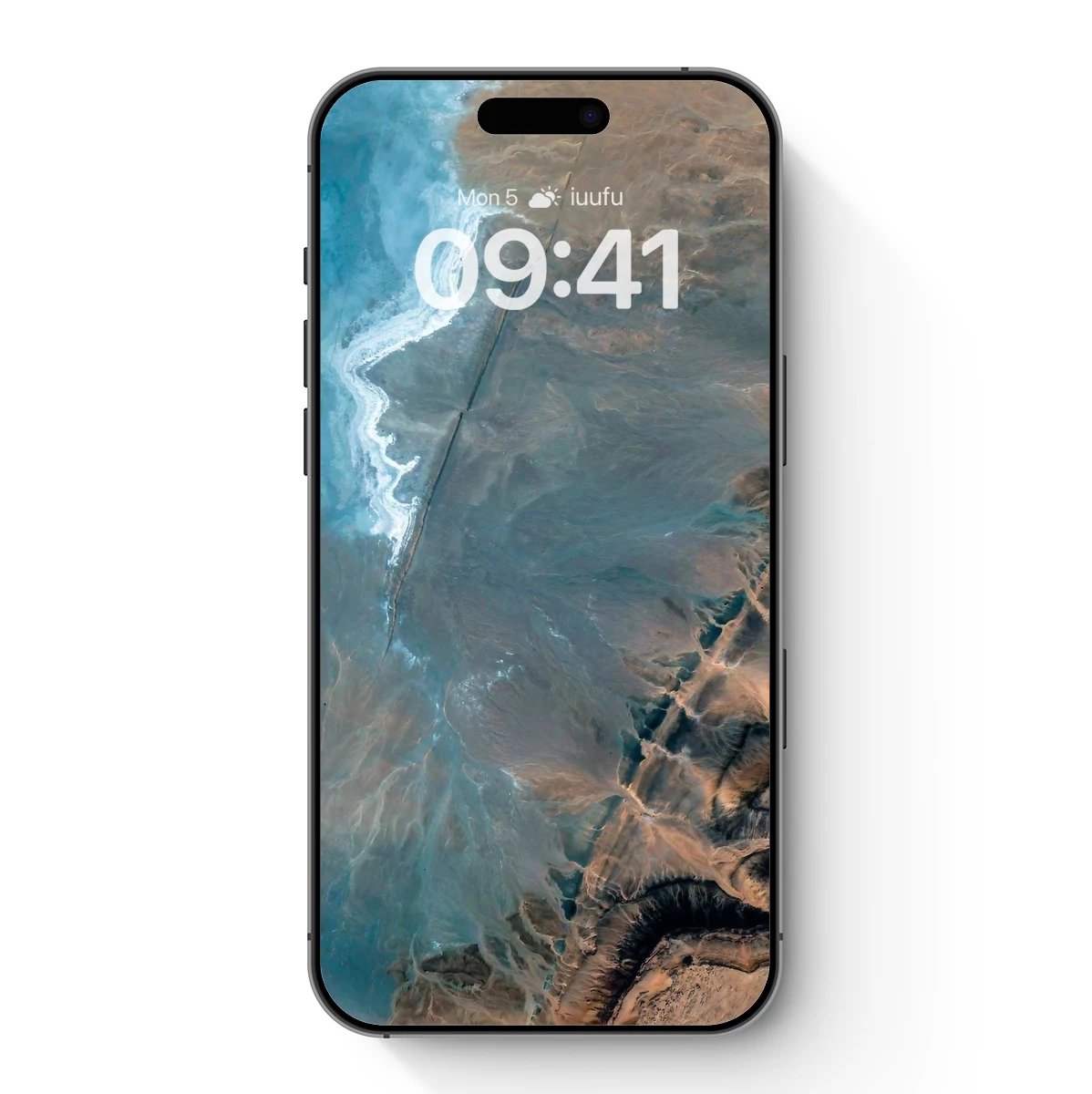 Desert Divide: Aerial Symphony of Earth and Sea