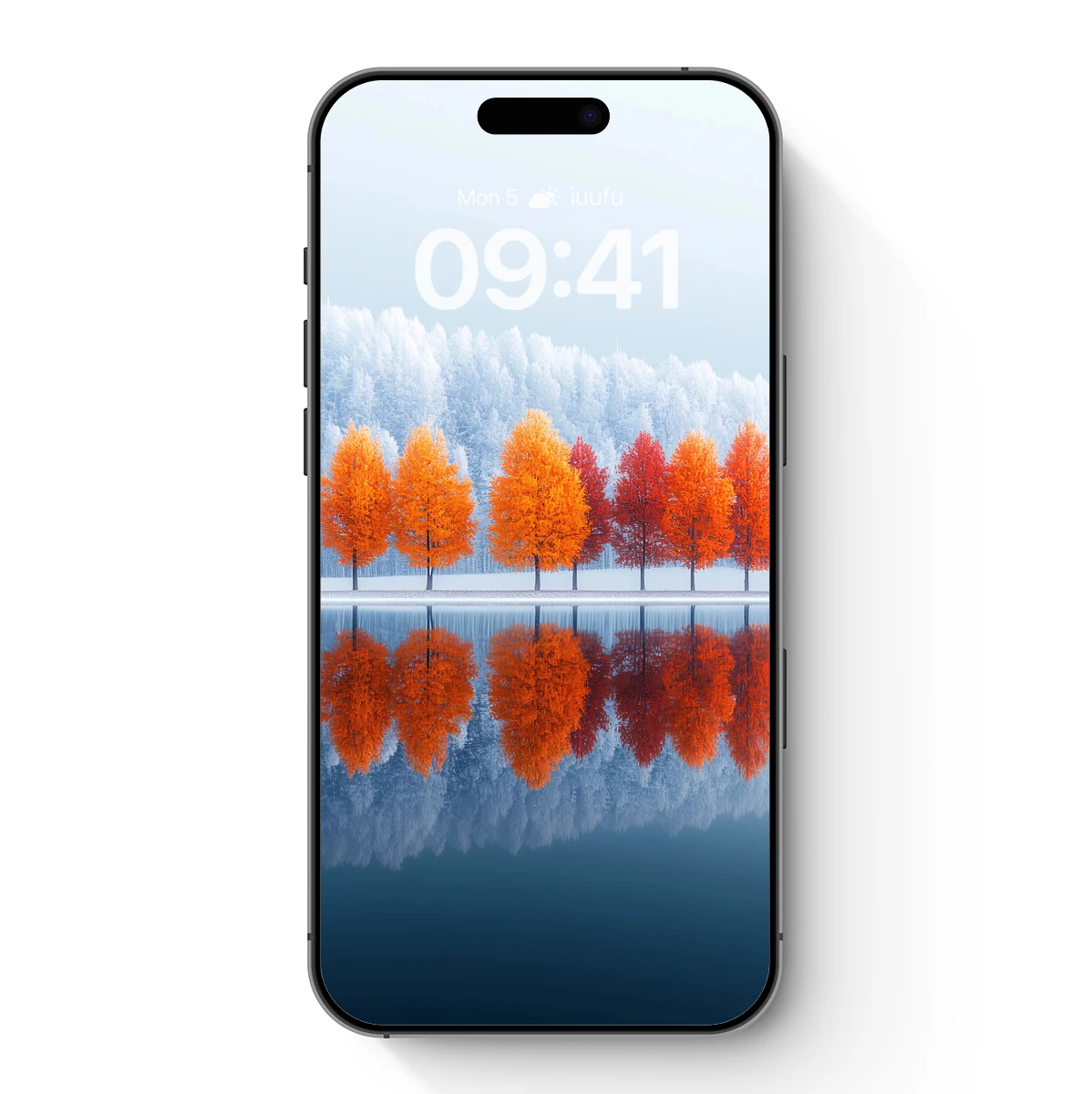 Autumn Reflections in Winter's Embrace