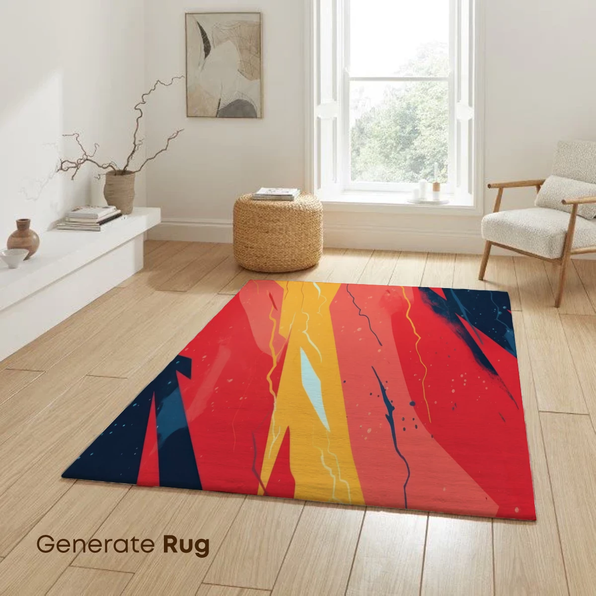 Fiery Abstract Fusion: Dynamic Flames and Cosmic Depths - Image 6