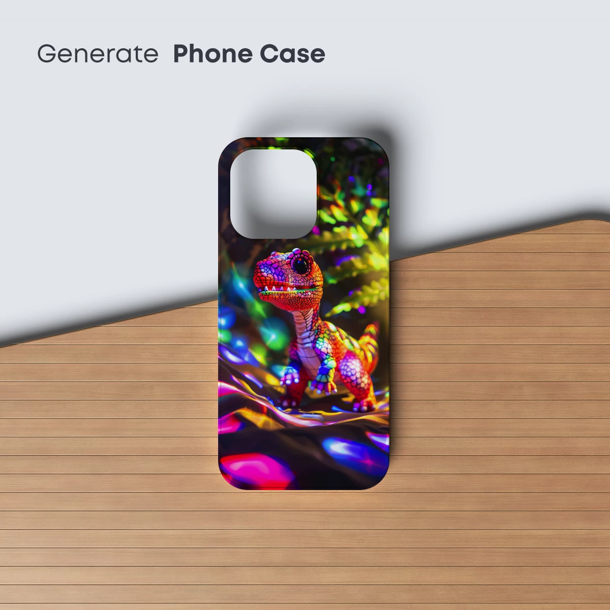 Neon Dino Dream: Vibrant Prehistoric Fantasy - Image 3