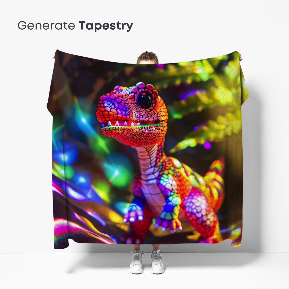 Neon Dino Dream: Vibrant Prehistoric Fantasy - Image 5