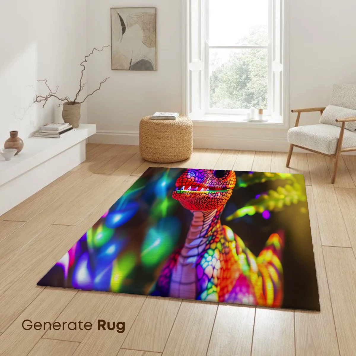 Neon Dino Dream: Vibrant Prehistoric Fantasy - Image 6