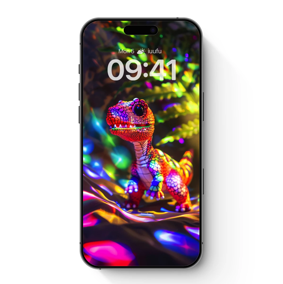 Neon Dino Dream: Vibrant Prehistoric Fantasy