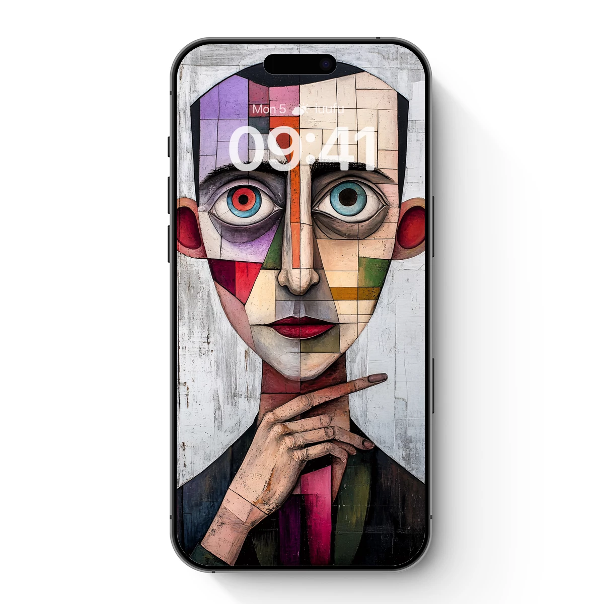 Cubist Face Mosaic: Geometric Portrait Art - Image 7