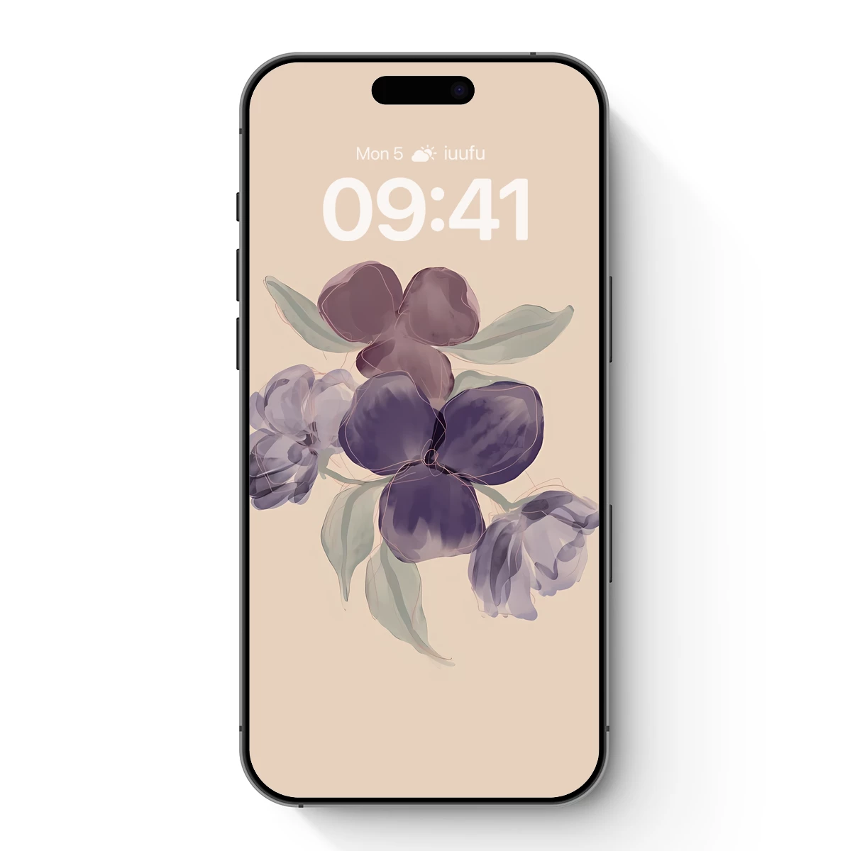 Ethereal Purple Blossoms in Watercolor Harmony