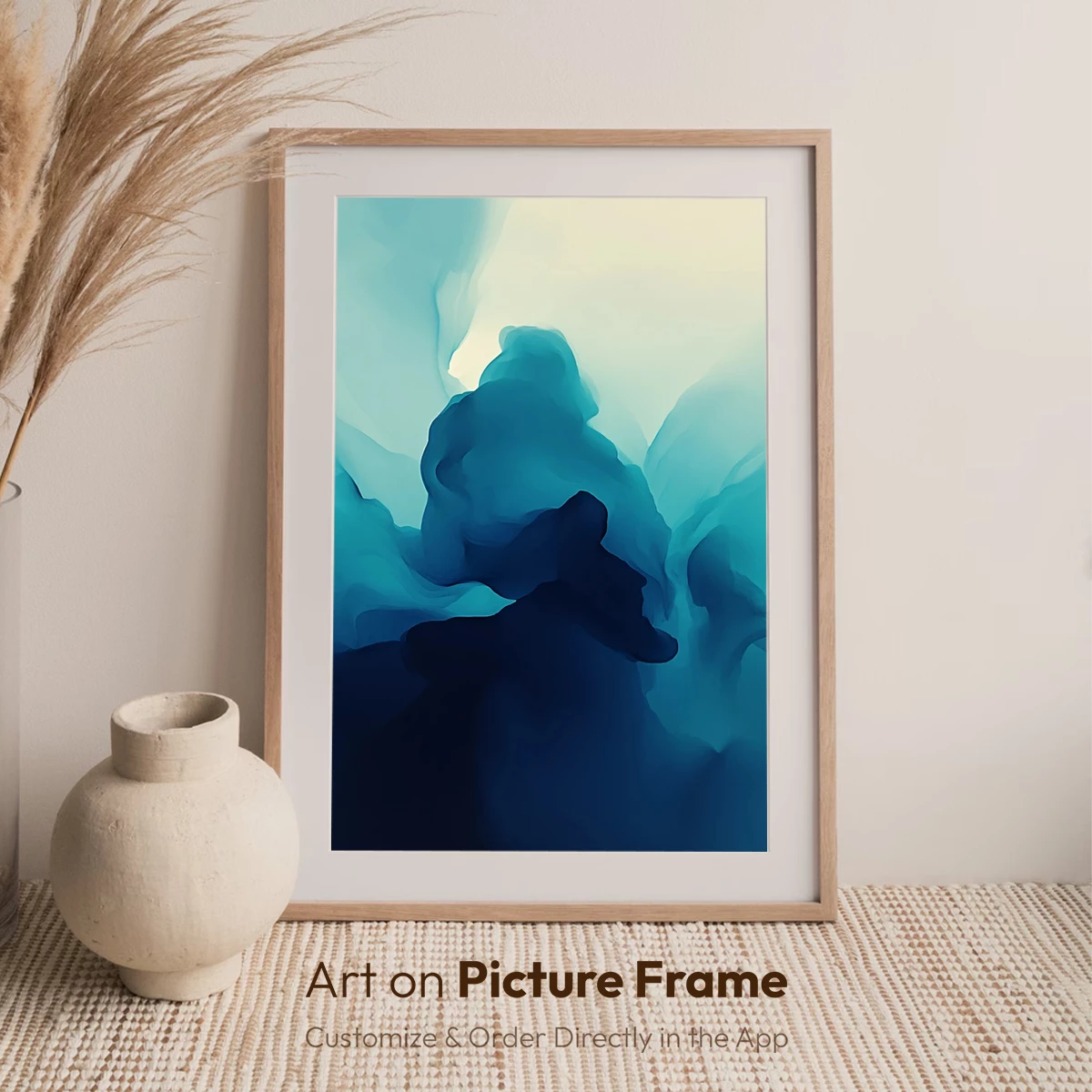 Ethereal Blue Abyss: A Dance of Light and Shadow - Image 7