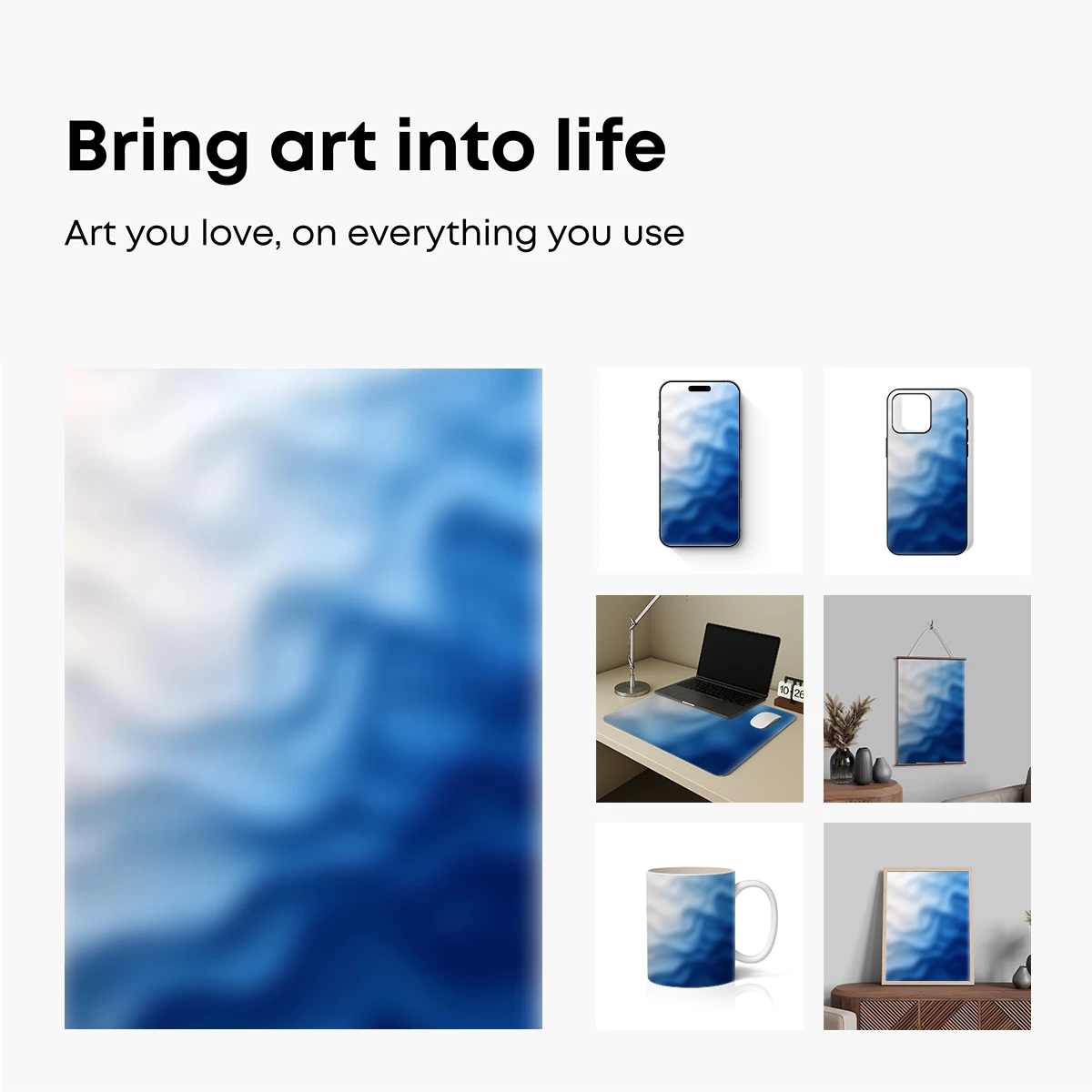 Blue Abyss: Abstract Fluidity - Image 2