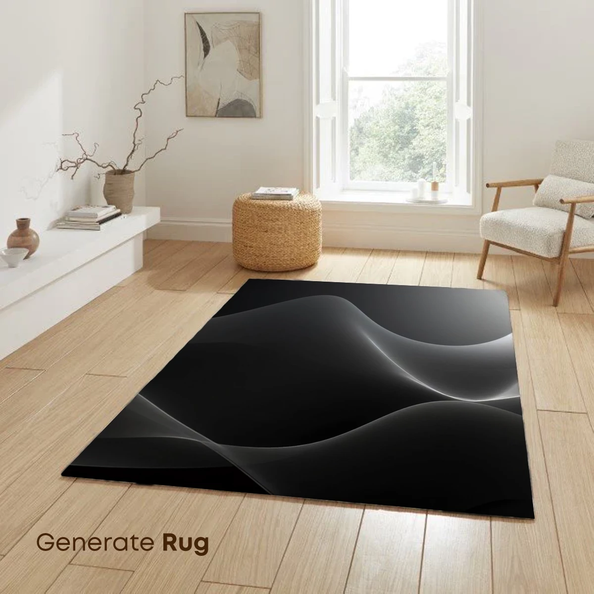 Elegant Flow: Monochrome Waves in Motion - Image 6