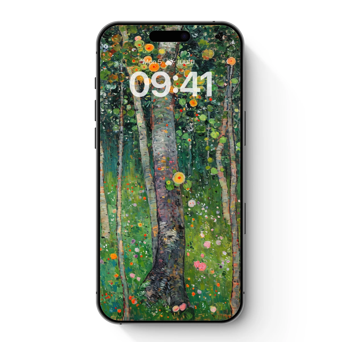 Enchanted Birch Forest: A Floral Symphony