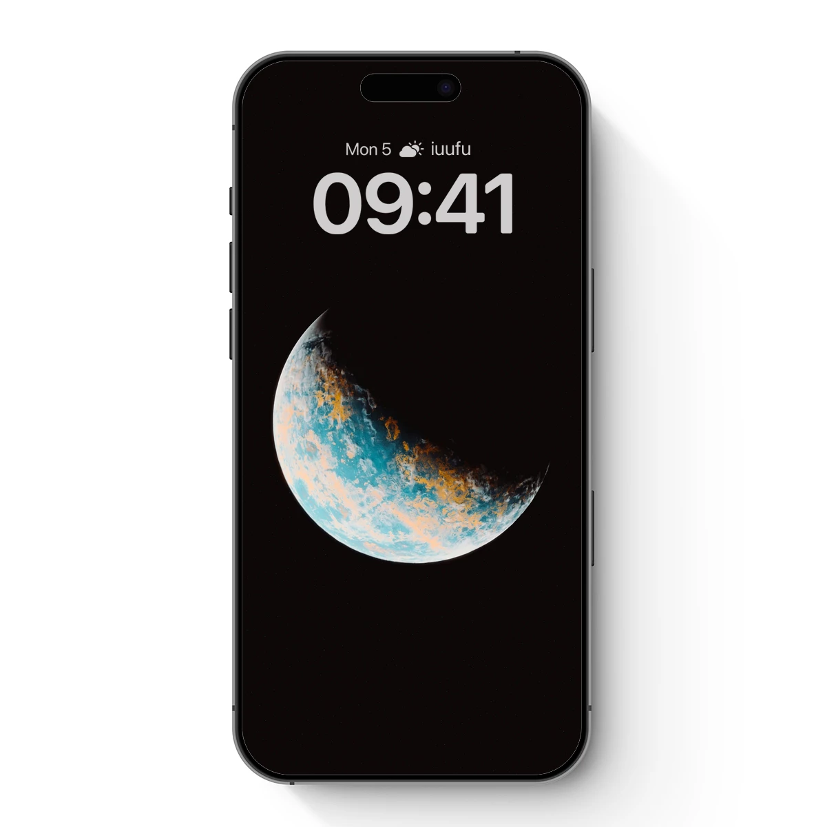 Crescent Earth: Celestial Blue and Gold