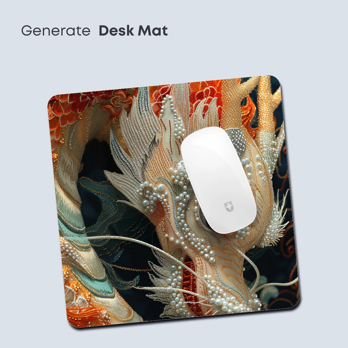 Embroidered Dragon's Dream: Pearl-Adorned Majesty - Image 4