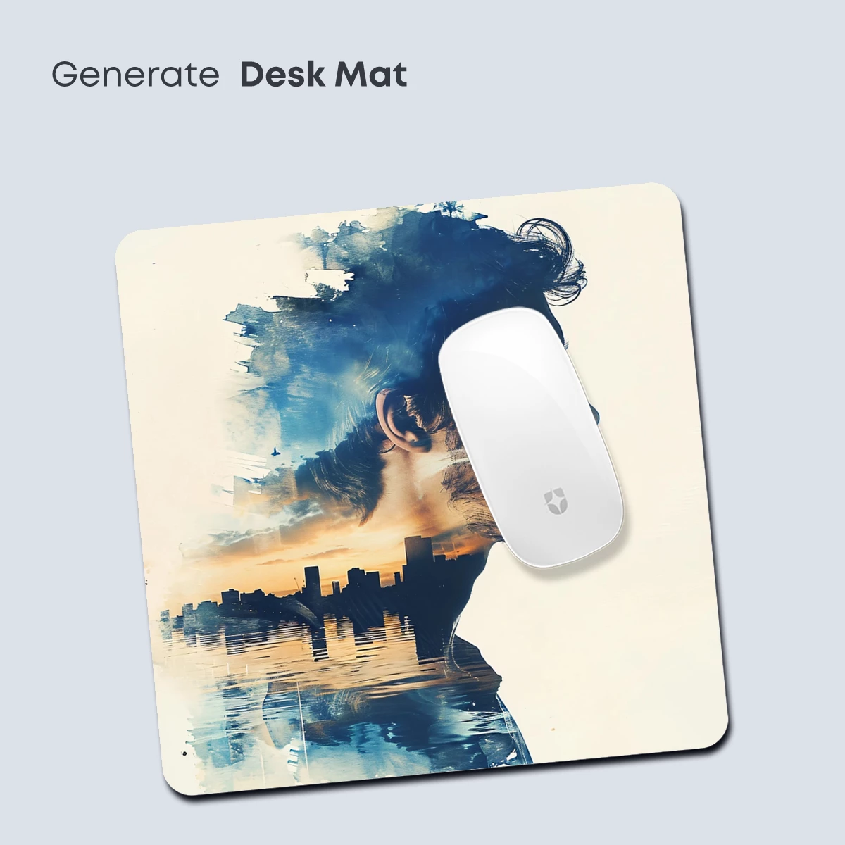 Cityscape Within: Urban Reflections in a Man's Profile - Image 4