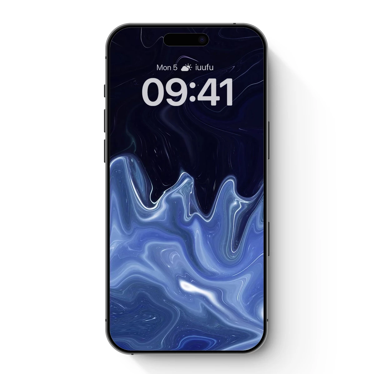 Abyssal Flow: Deep Blue Abstract Waves