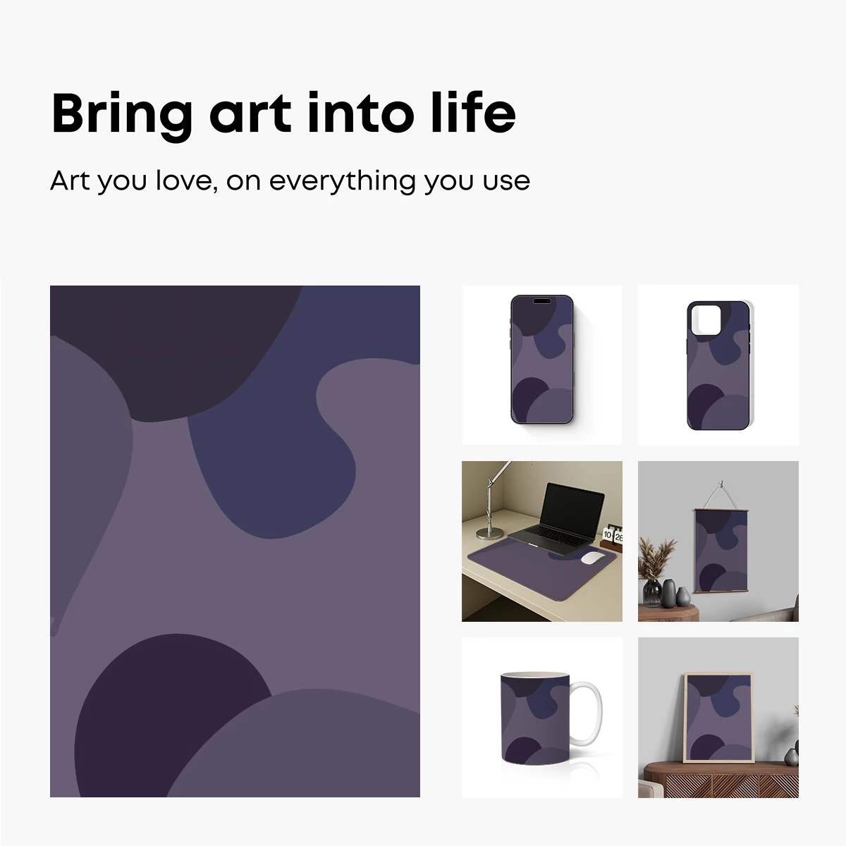 Abstract Amorphous Forms in Twilight Hues - Image 2