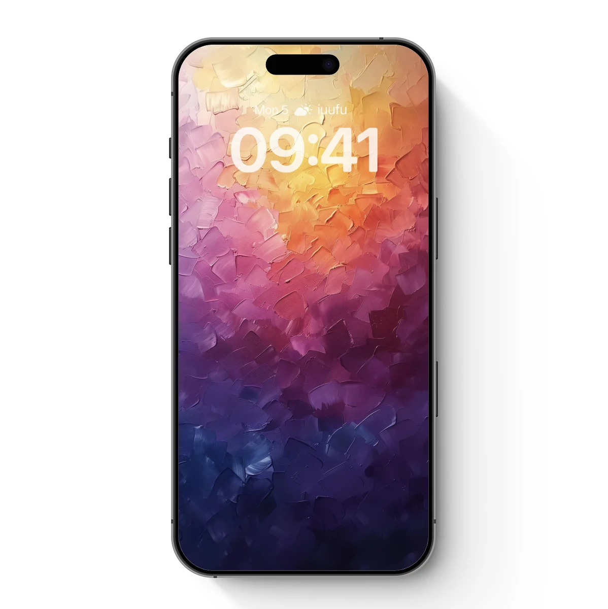 Abstract Sunset Palette Knife Symphony