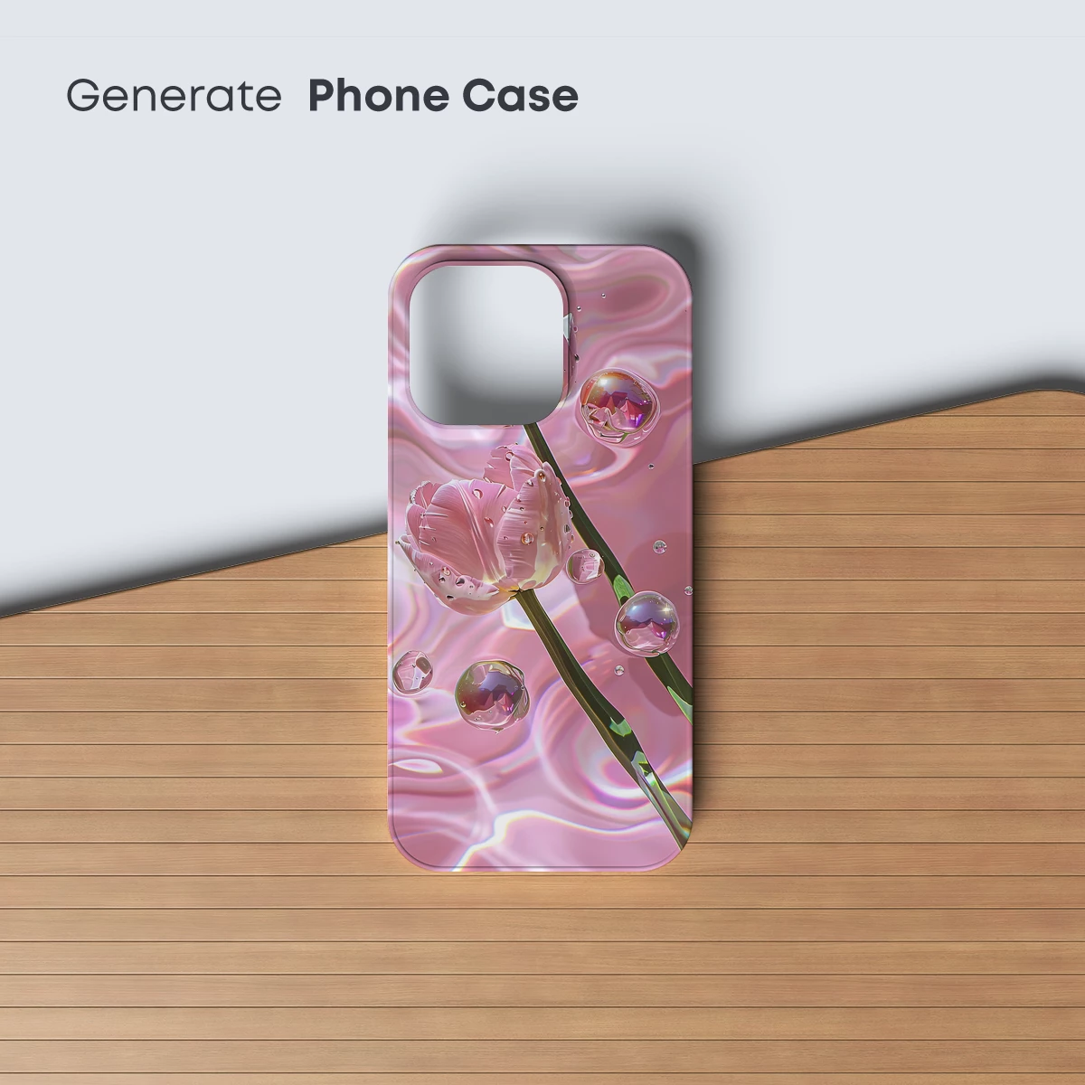 Crystal Tulips in Pink Elegance - Image 3