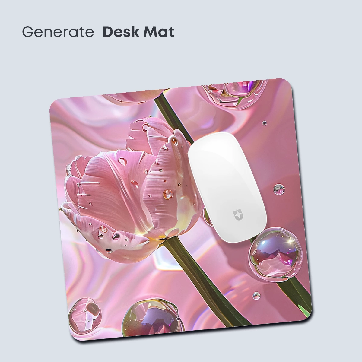 Crystal Tulips in Pink Elegance - Image 4