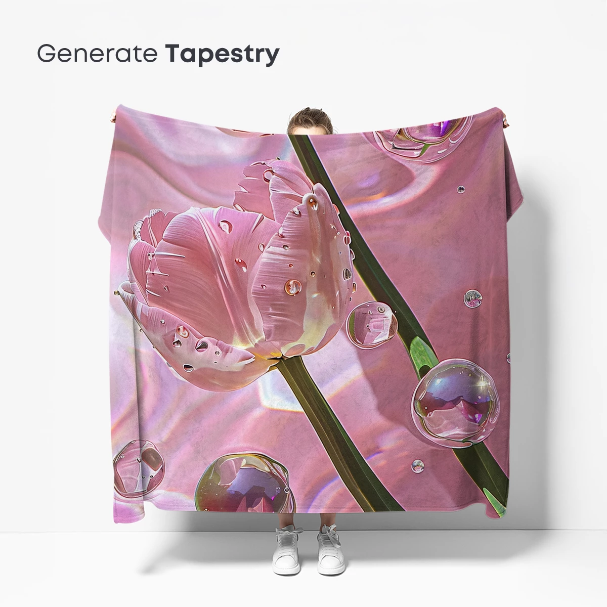 Crystal Tulips in Pink Elegance - Image 5