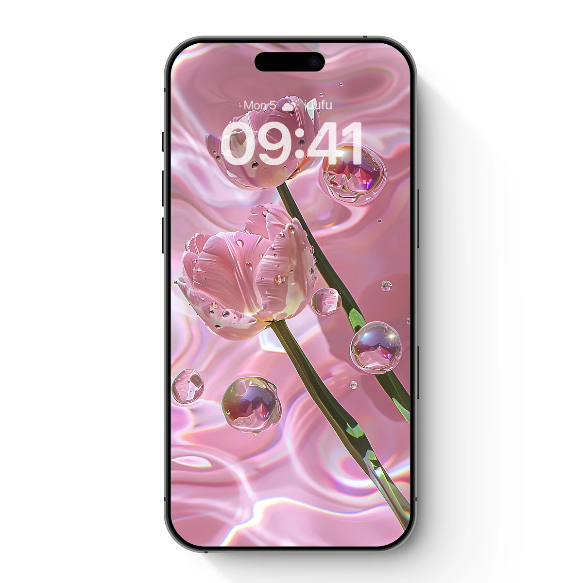 Crystal Tulips in Pink Elegance