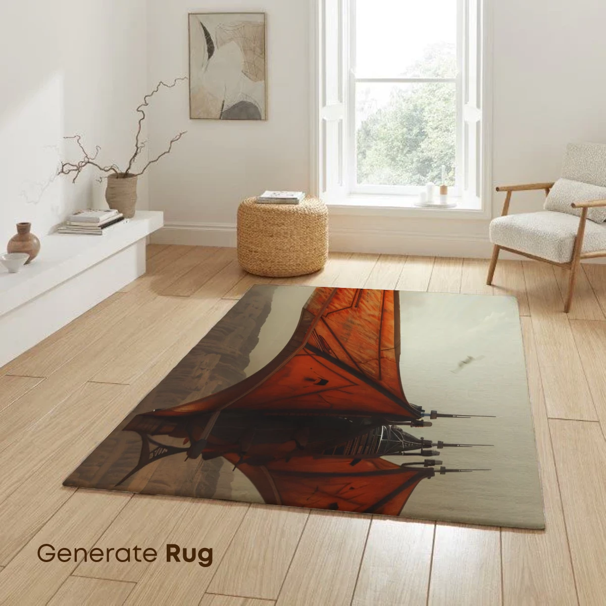 Desert Wings: Futuristic Vessel in Sandstorm - Image 6