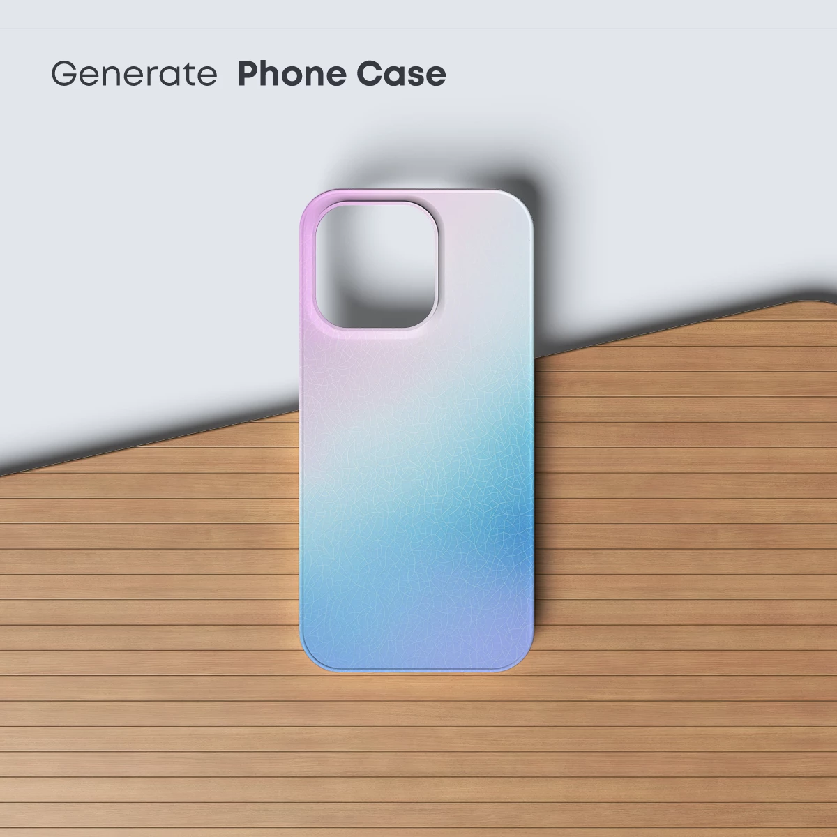 Gradient Serenity: Cracked Glass Illusion - Image 3