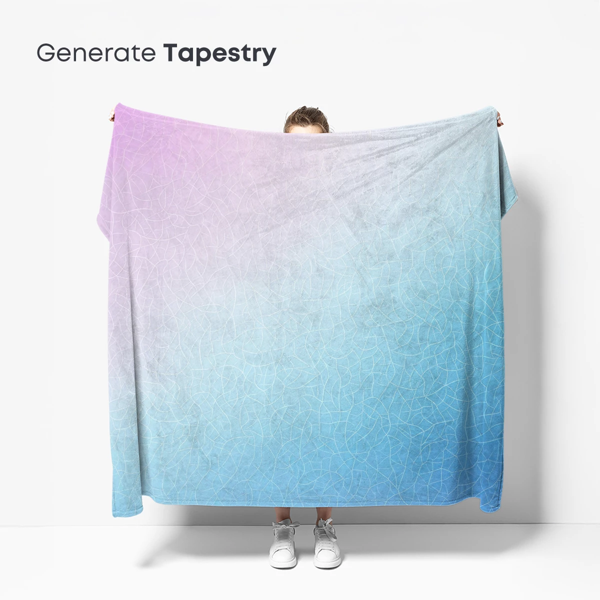 Gradient Serenity: Cracked Glass Illusion - Image 5