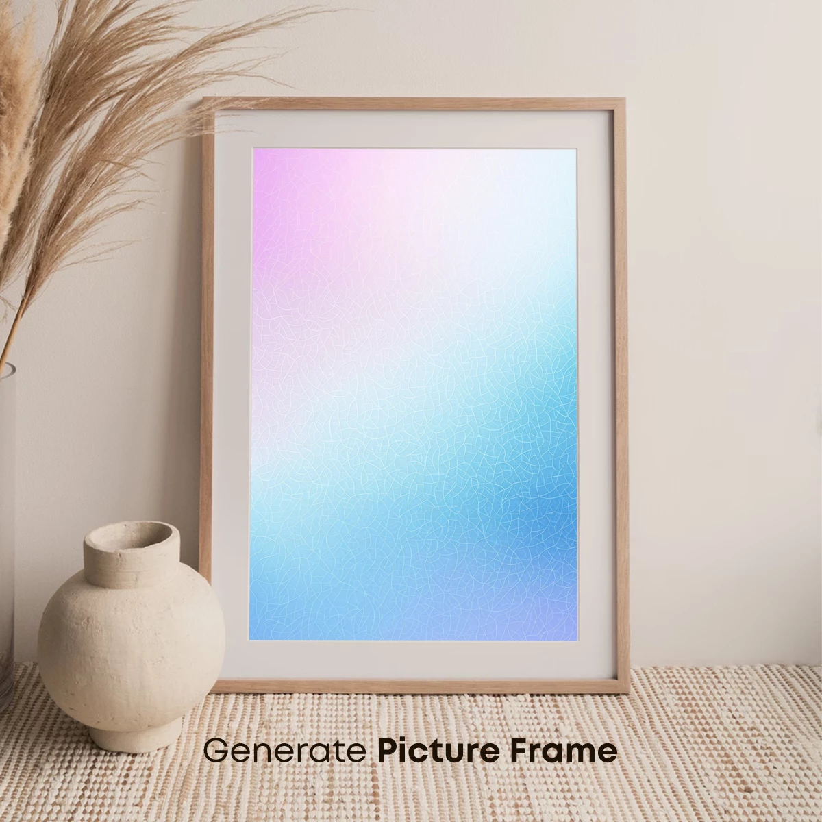 Gradient Serenity: Cracked Glass Illusion - Image 7