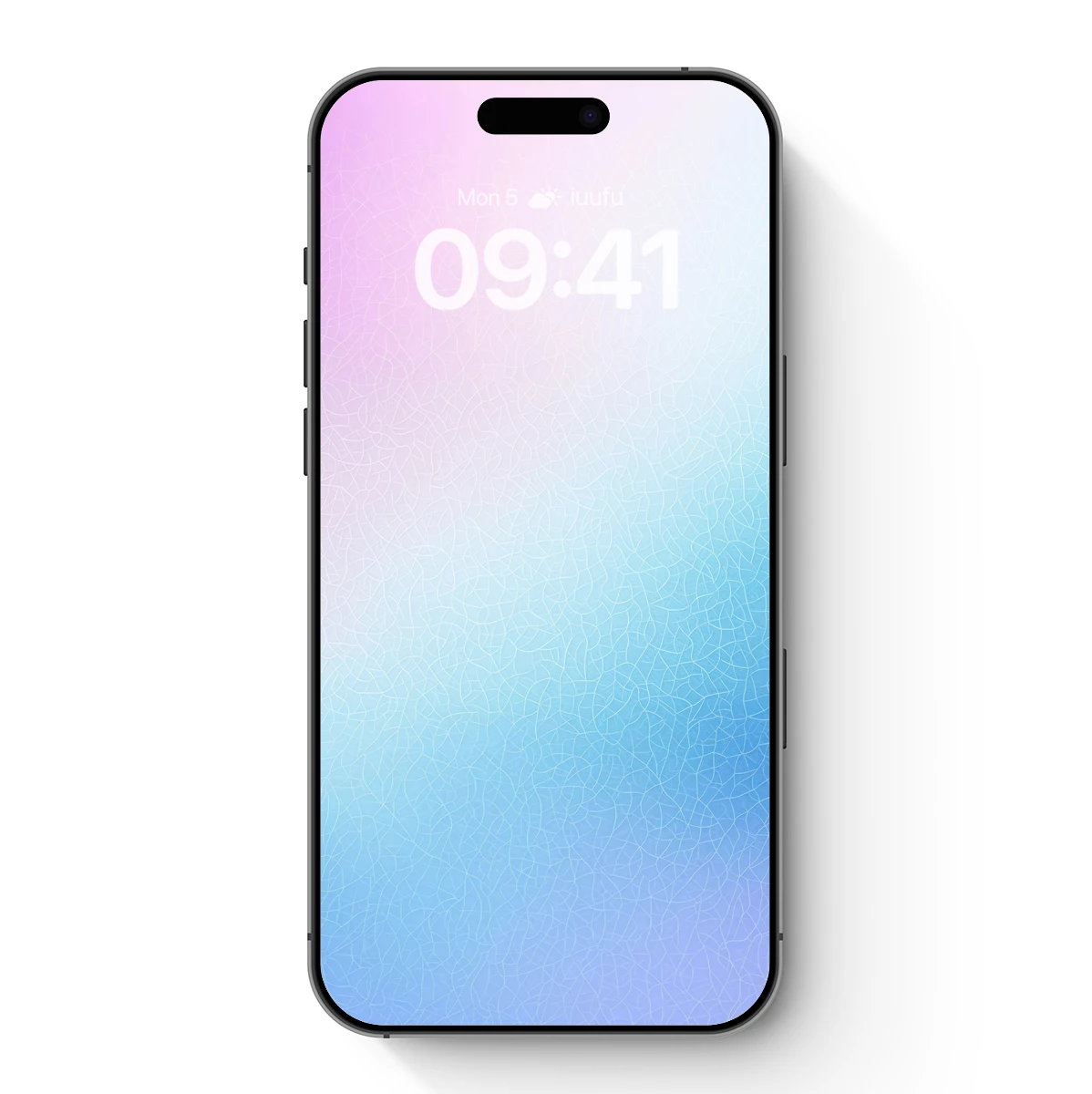 Gradient Serenity: Cracked Glass Illusion