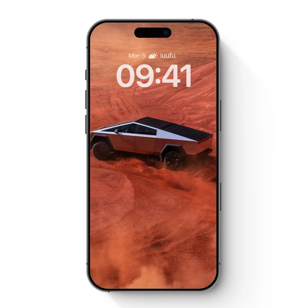 Futuristic Cruiser on Mars Sands