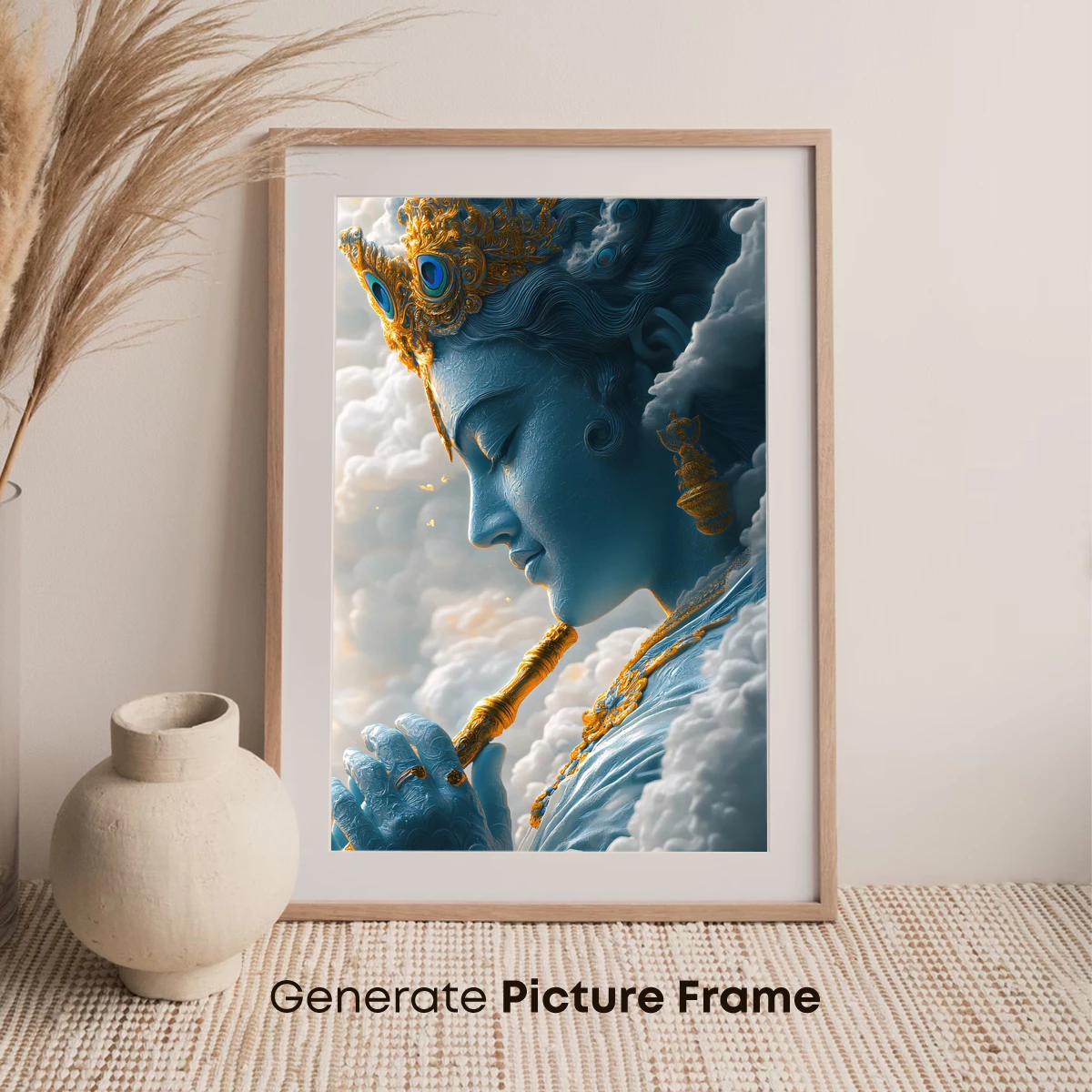 Celestial Serenity: Ethereal Goddess in Clouds - Image 7