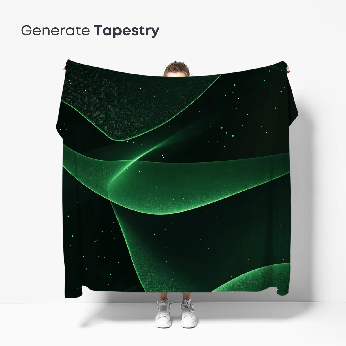 Ethereal Green Waves: A Digital Symphony of Flow - Image 5