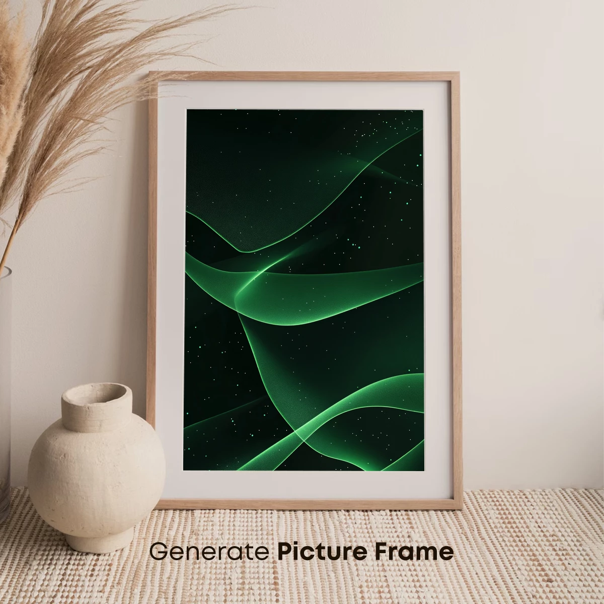 Ethereal Green Waves: A Digital Symphony of Flow - Image 7