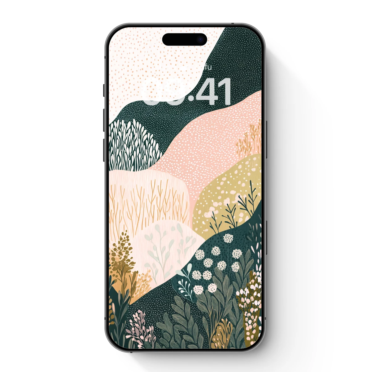 Abstract Botanical Waves: Nature's Flowing Artistry