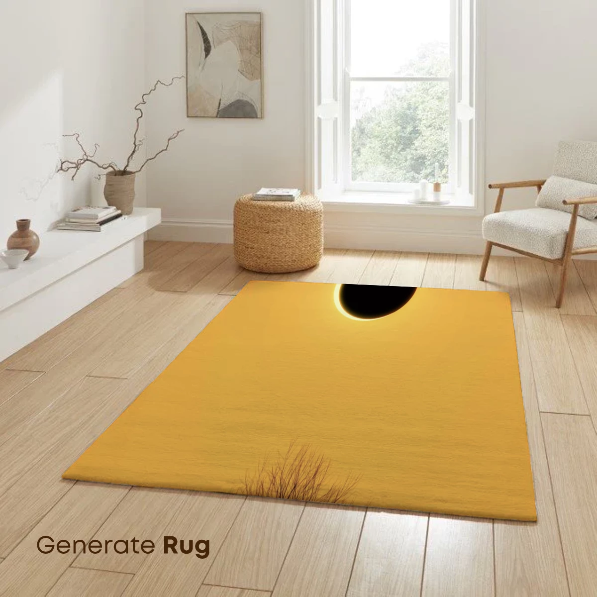 Eclipse Solitude: Lone Tree Under Celestial Shadow - Image 6