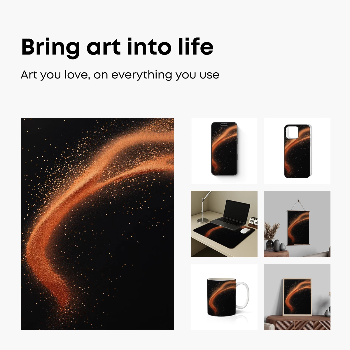 Ethereal Orange Dust Trails - Image 2