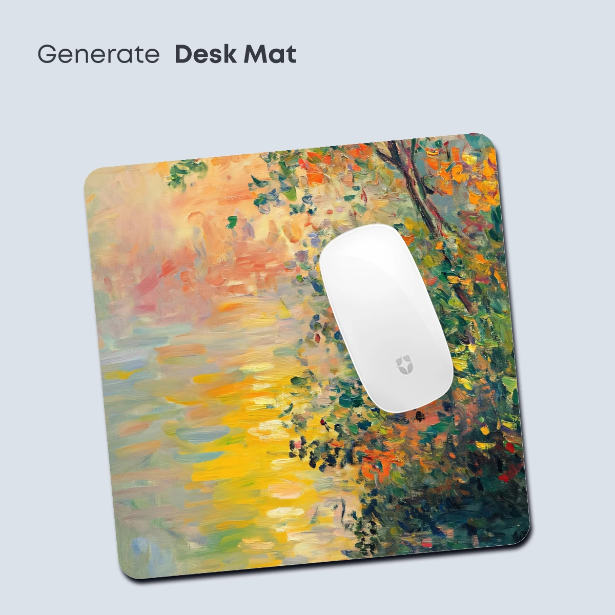 Impressionist River Glow: Autumn's Palette - Image 4