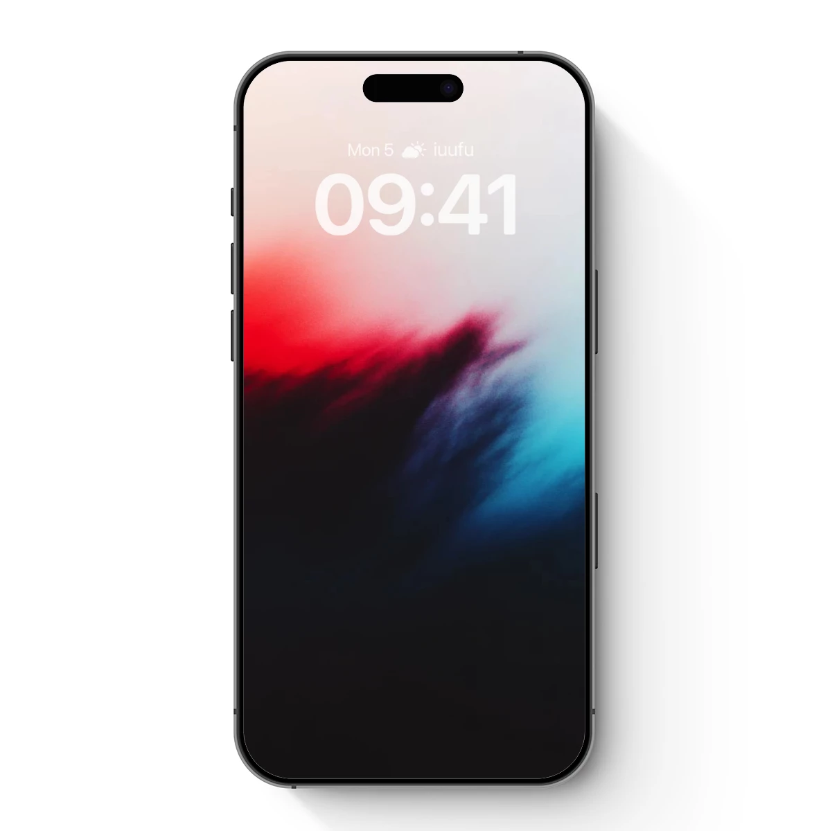 Blurred Dawn: Red and Blue Abstract Fusion