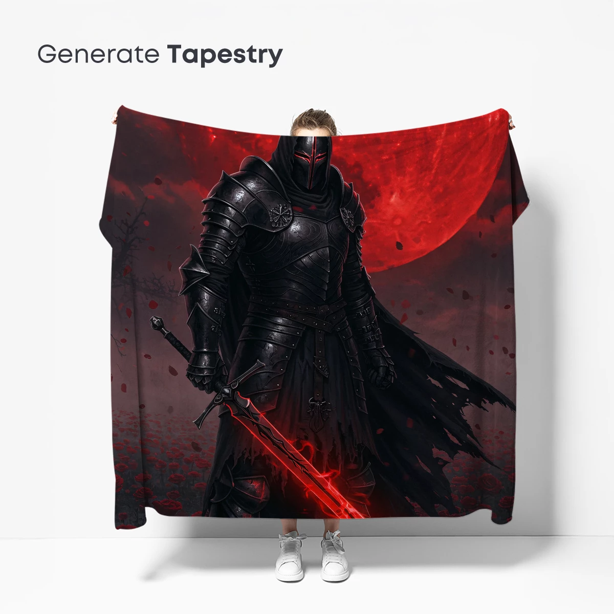 Knight of the Crimson Moon: Gothic Fantasy Art - Image 5